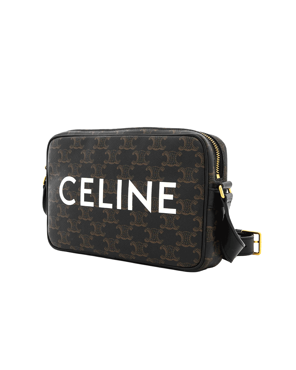 10 CELINE HORIZONTAL MESSENGER MEDIUM BROW TAN CANVAS GHW U CU 0243 0890