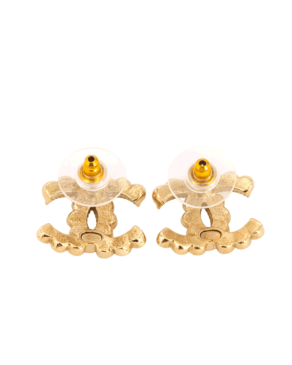 10 CHANEL CC EARRINGS CRYSTAL GHW 0492