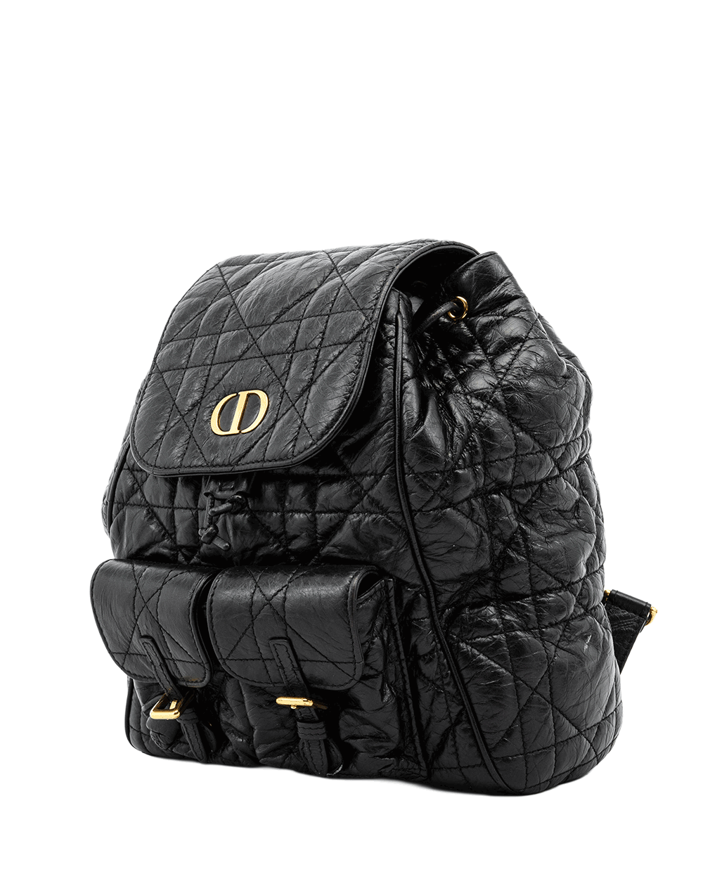 10 DIOR CARO BACKPACK SMALL BLACK CALF GHW 01 RU 1214 0378