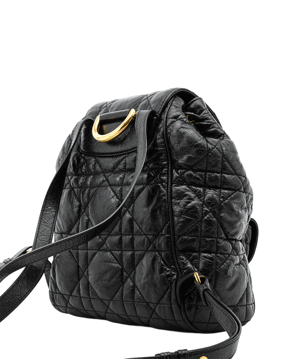 10 DIOR CARO BACKPACK SMALL BLACK CALF GHW 01 RU 1214 0379