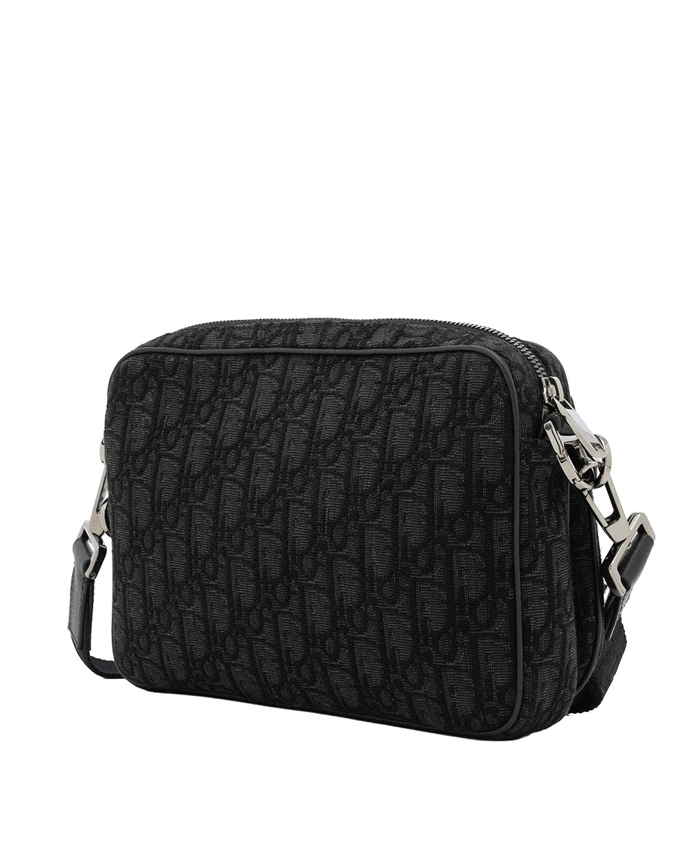 10 DIOR SADDEL TRIO MESSENGER BLACK OBLIQUE JACUARD SHW 88 BO 0215 0464