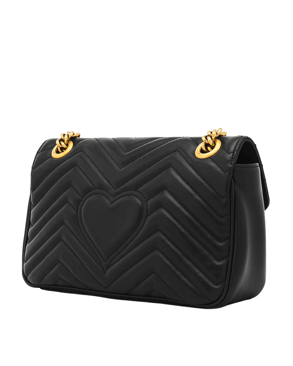10 GUCCI MARMONT 26 BLACK CALF GHW 443497 495151 0075