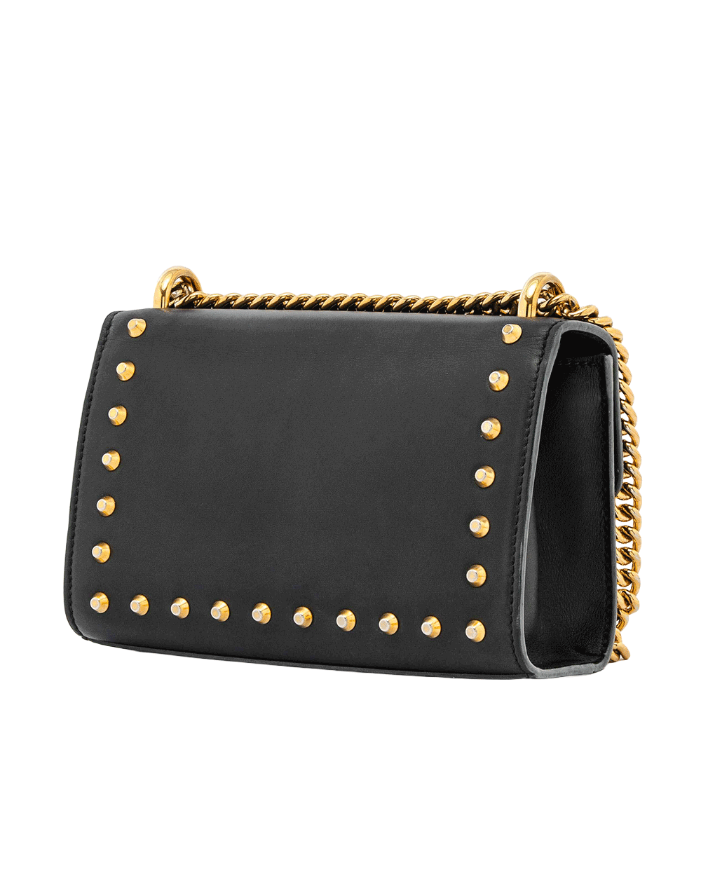 10 GUCCI PADLOCK PEARLY SHOULDER BAG SMALL BLACK CALF GHW 432182 525040 0997