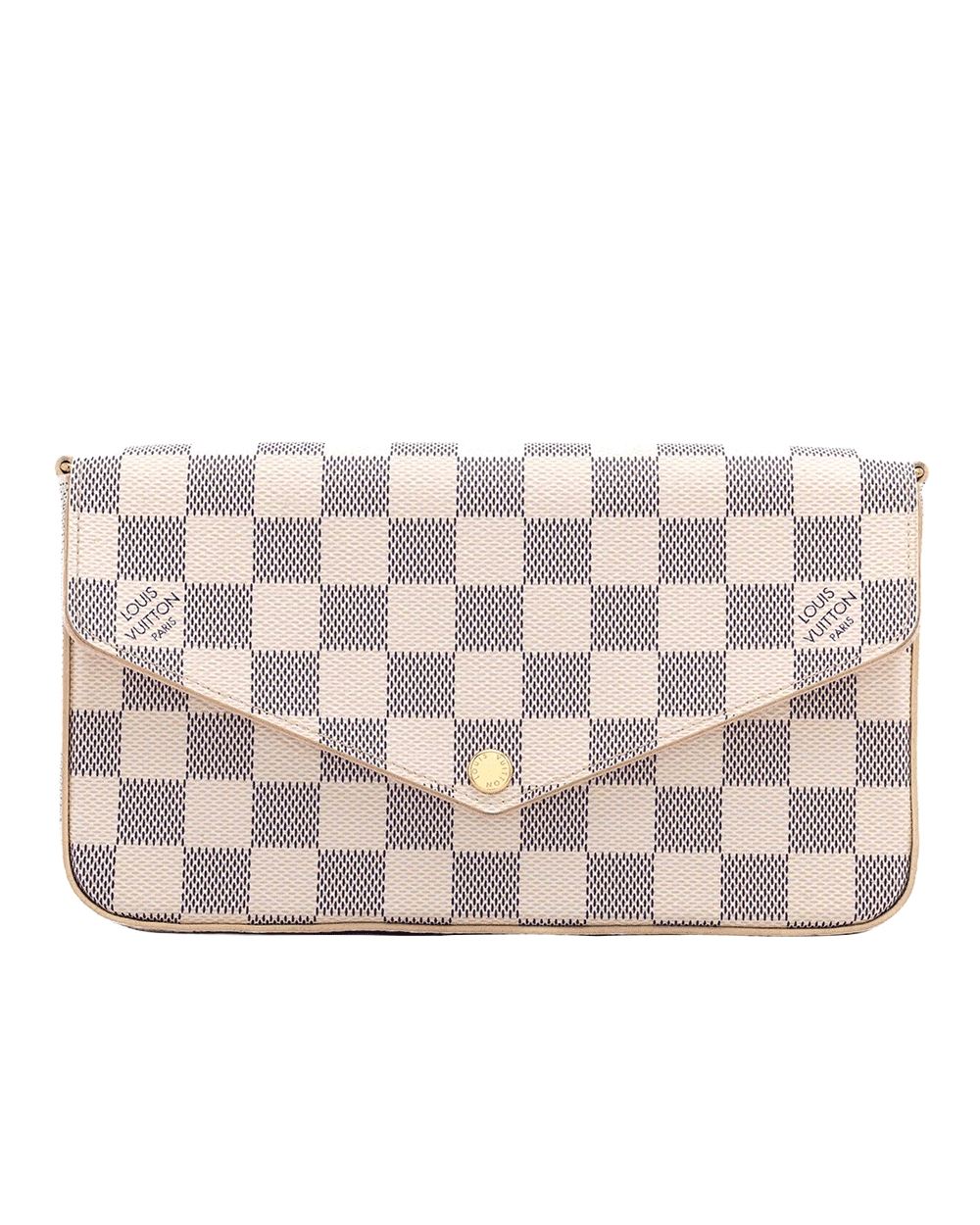 10 LV POCHETTE FELICIE AZUR CANVAS GHW MICROCHIP 2030