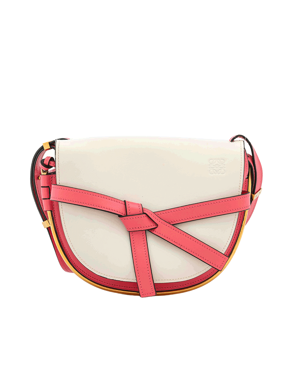 11 LOEWE GATE SMALL WHITE PINK CALF GHW 0799