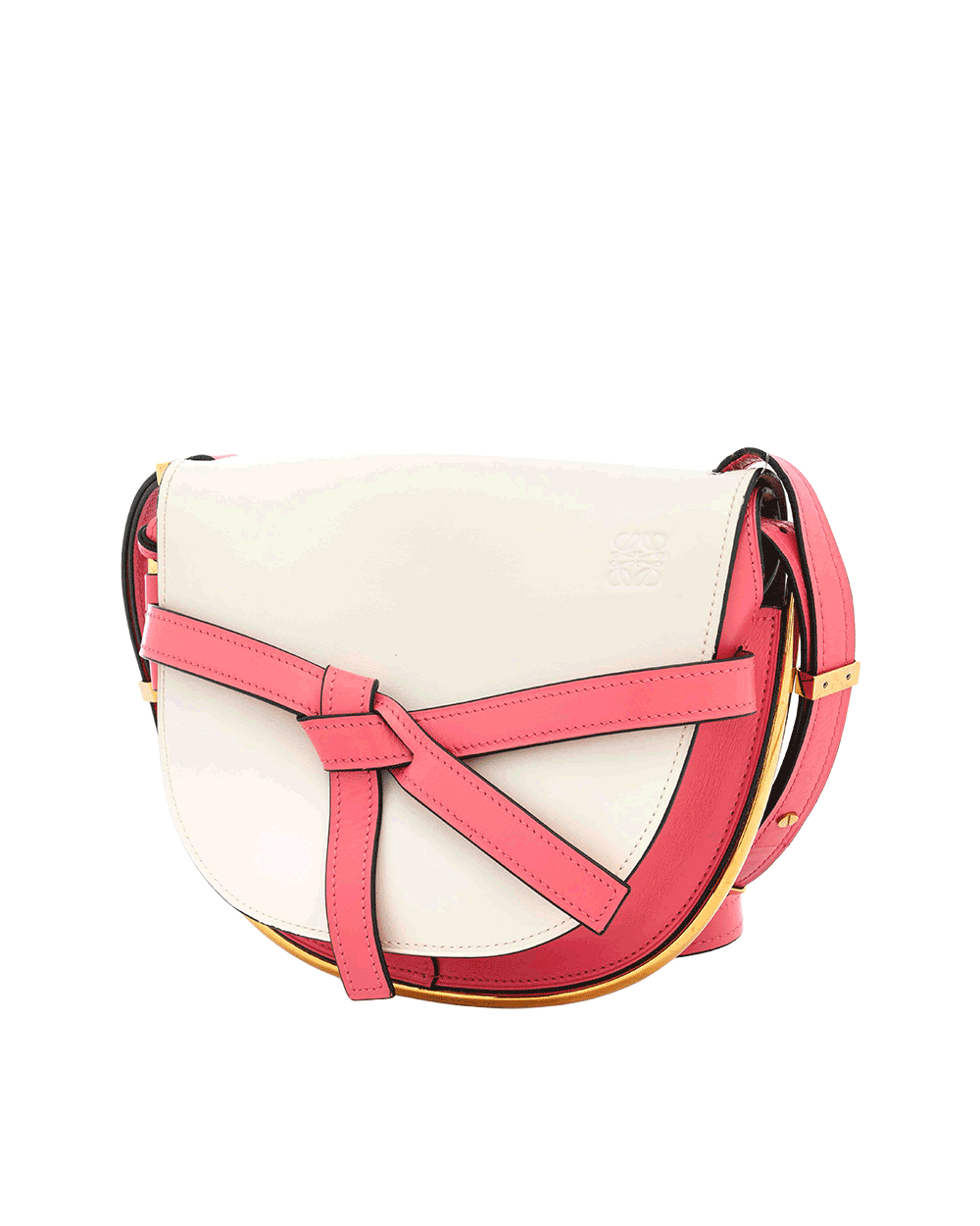 11 LOEWE GATE SMALL WHITE PINK CALF GHW 0800