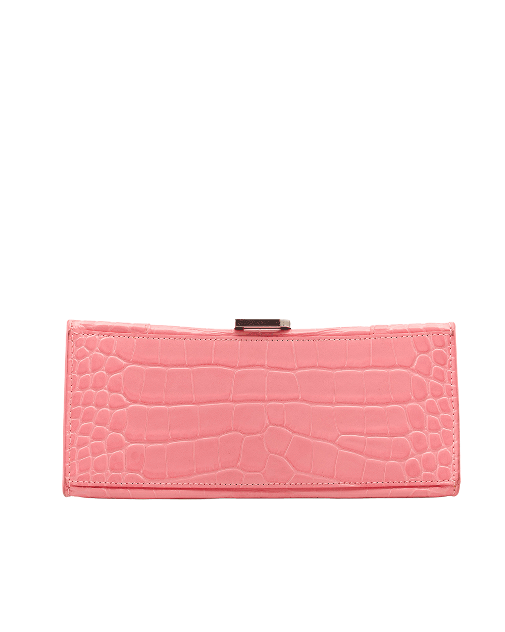 12 BALENCIAGA HOURGLASS XS PINK CROC EMBOSSED SHW 593546 5812 O 640167 0276