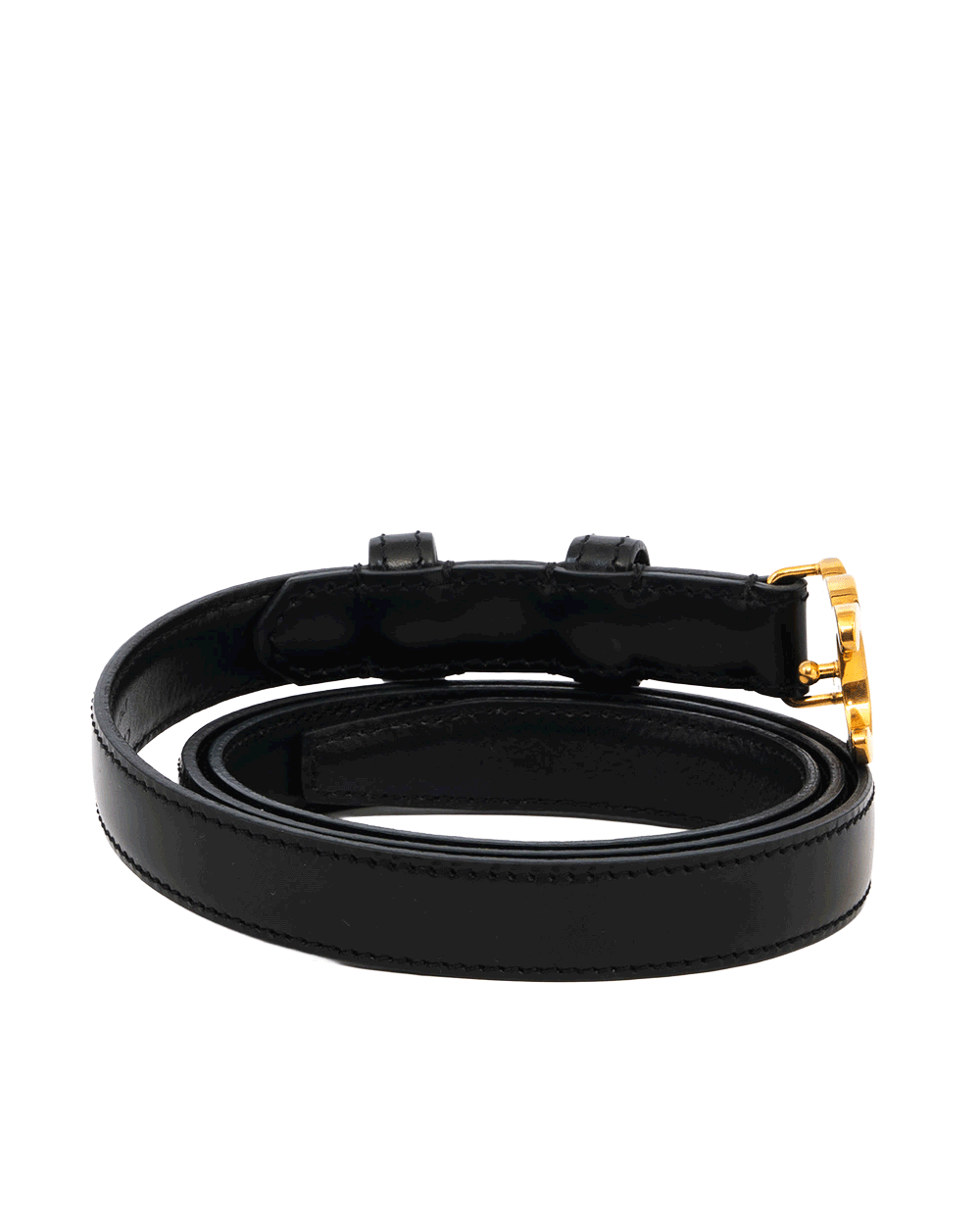 12 CELINE BELT 1.5 CM 85 CM BLACK CALF GHW S LM 5212 0290