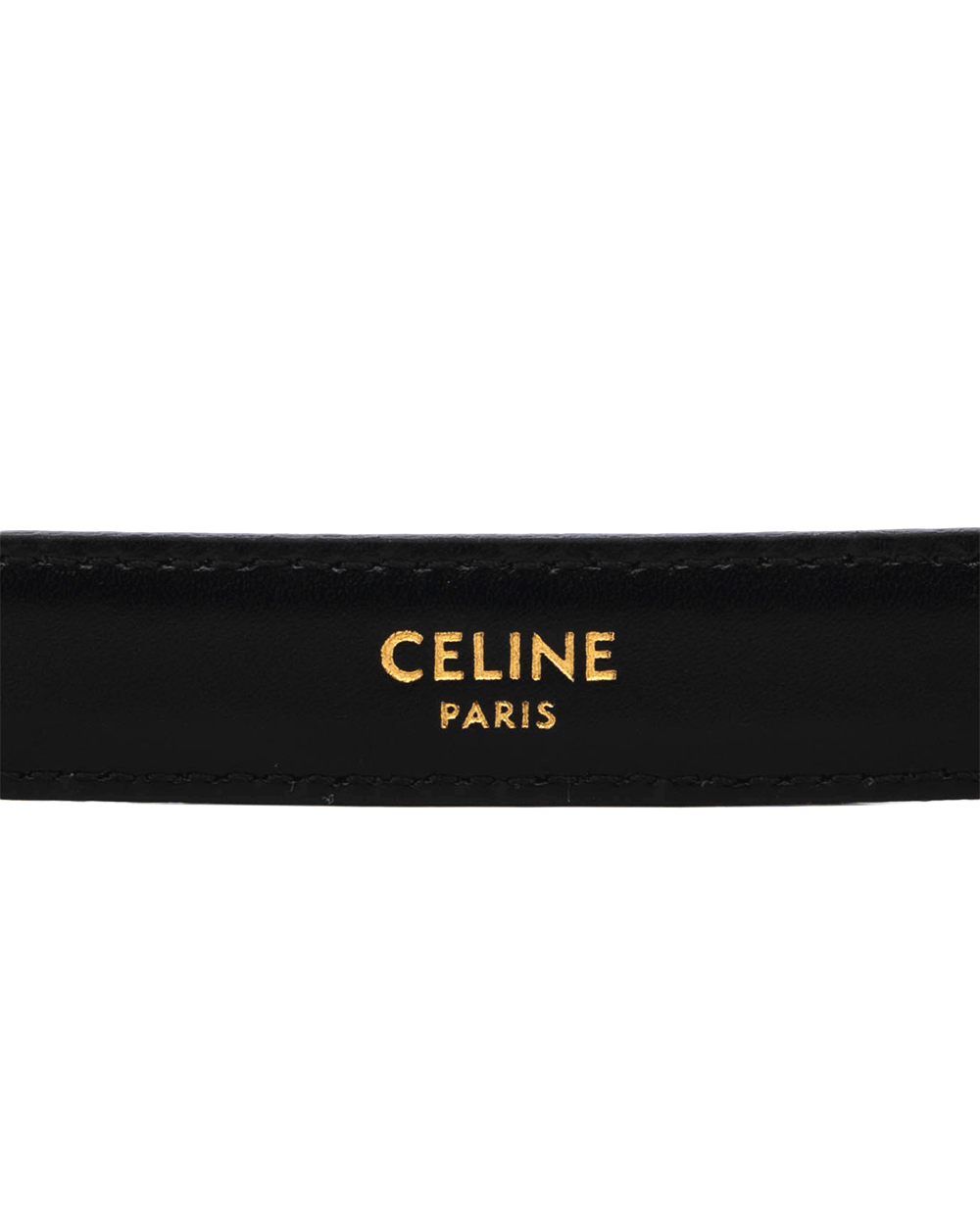 12 CELINE BELT 1.5 CM 85 CM BLACK CALF GHW S LM 5212 0293