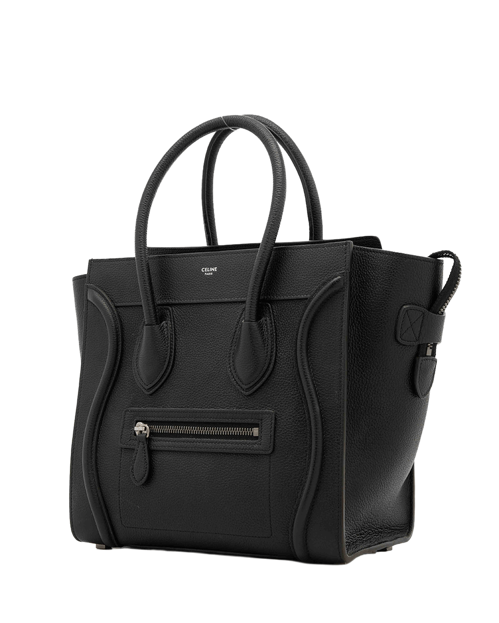 12 CELINE LUGGAGE MICRO BLACK CALF RSHW F AT 1179 F SL 2109 0672