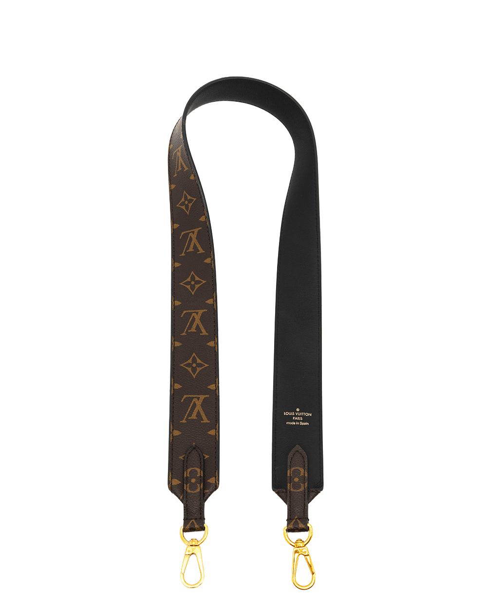 12 LV BAG STRAP BROWN MONOGRAM CANVAS GHW JJ 0169 0231