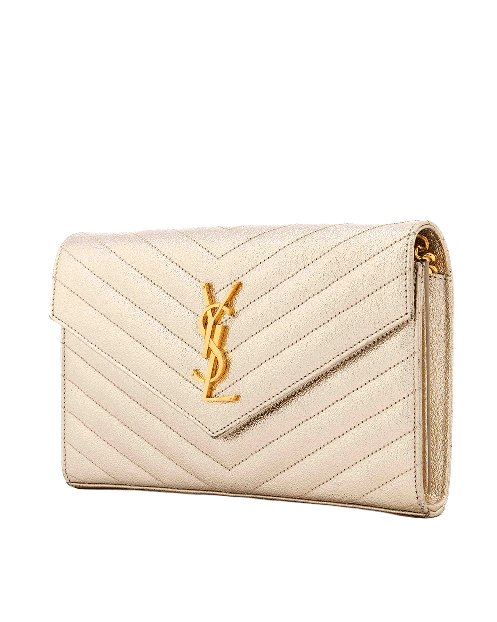 12 YSL WOC 9.5 GOLD METALLIC GHW BRS 377828 0917 1912