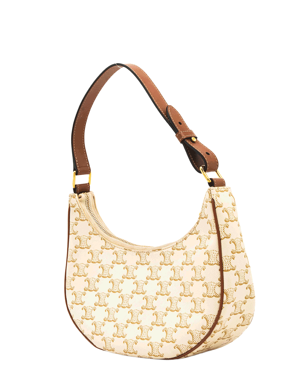 13 CELINE AVA MEDIUM WHITE CANVAS GHW S GA 3272 0221