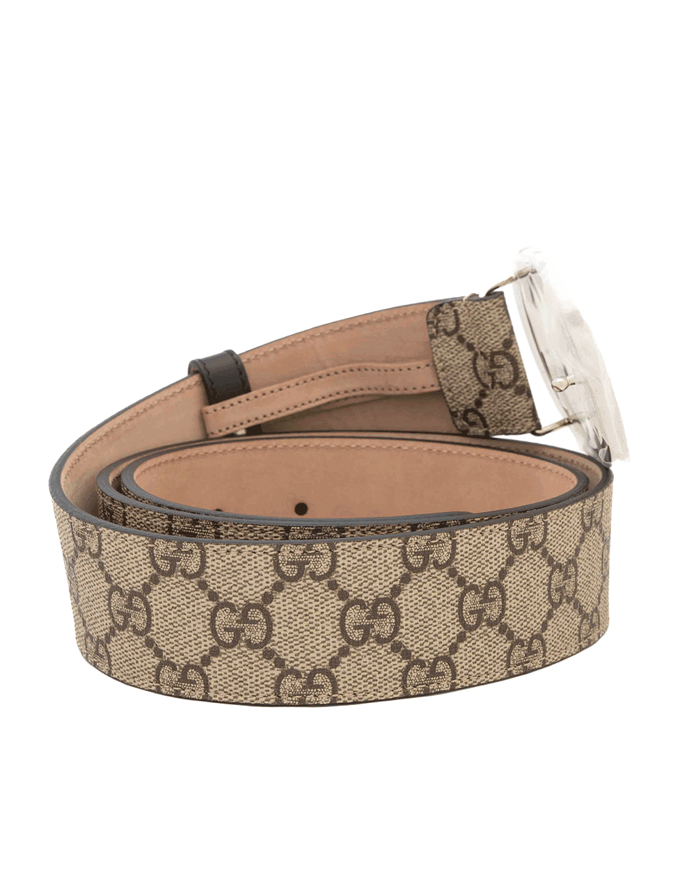 13 GUCCI BELT 4 CM INTERLOCK 95 BROWN GG MONOGRAM CANVAS SHW 214351 0718(1)