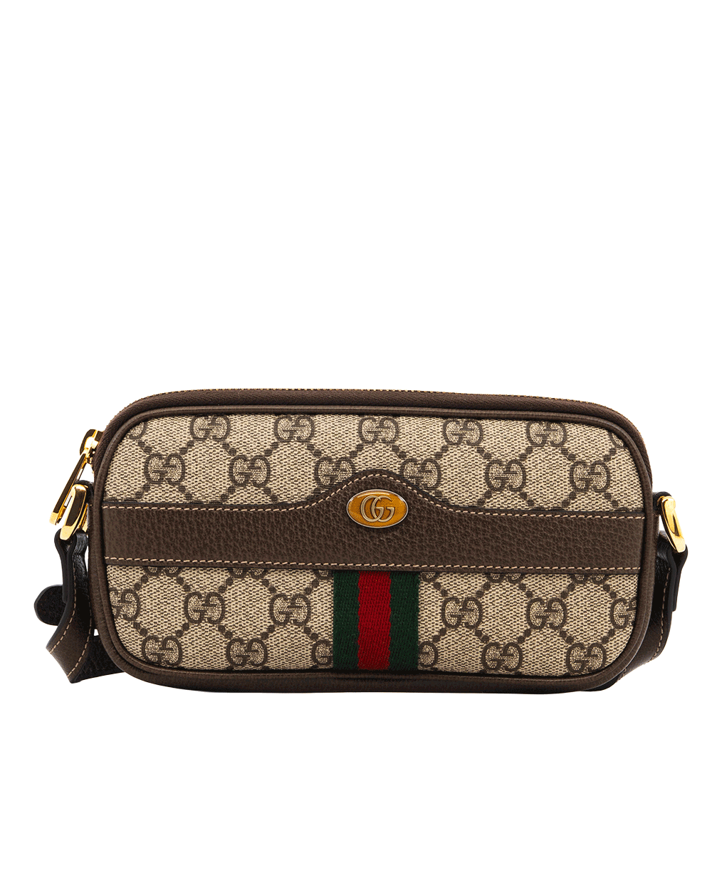 14 GUCCI WEB OPHIDIA GG BAG MINI BROWN GG MONOGRAM CANVAS GHW 598664 2149 0040