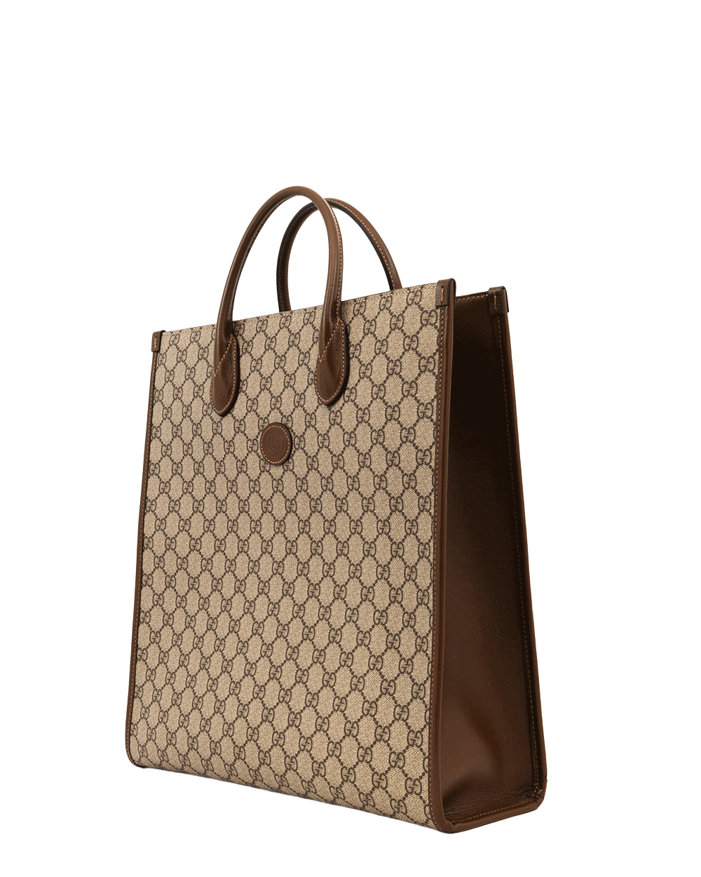15 GUCCI INTERLOCKKING TOTE BAG LARGE BROWN GG MONOGRAM CANVAS GHW 674155 527066 0923