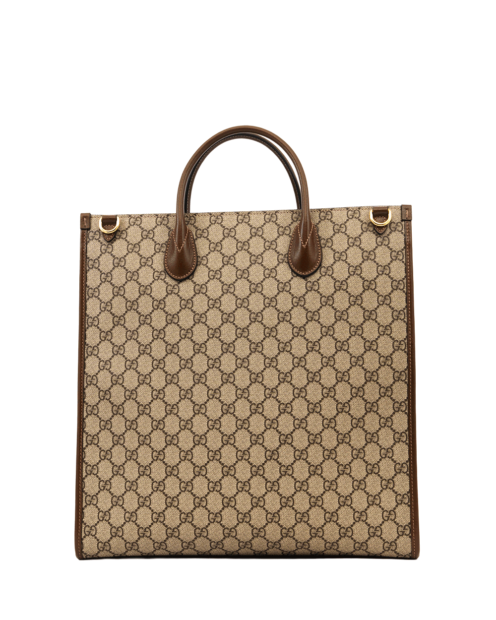 15 GUCCI INTERLOCKKING TOTE BAG LARGE BROWN GG MONOGRAM CANVAS GHW 674155 527066 0925