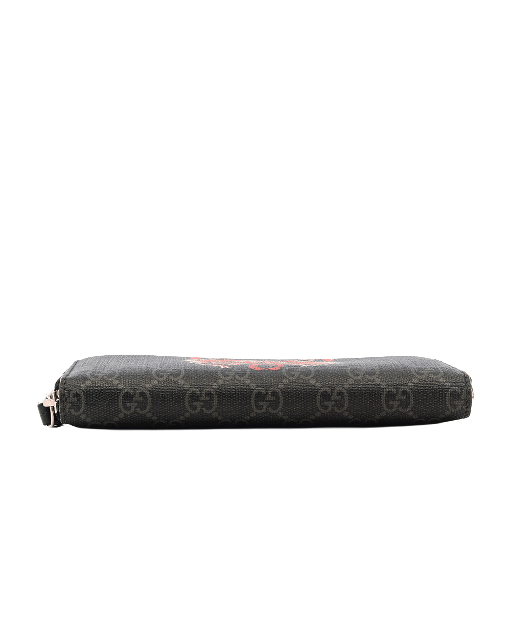 15 GUCCI WOLF ZIPPY WALLET LONG BLACK GG SUPREME MONOGRAM CANVAS SHW 451273 525040 10670