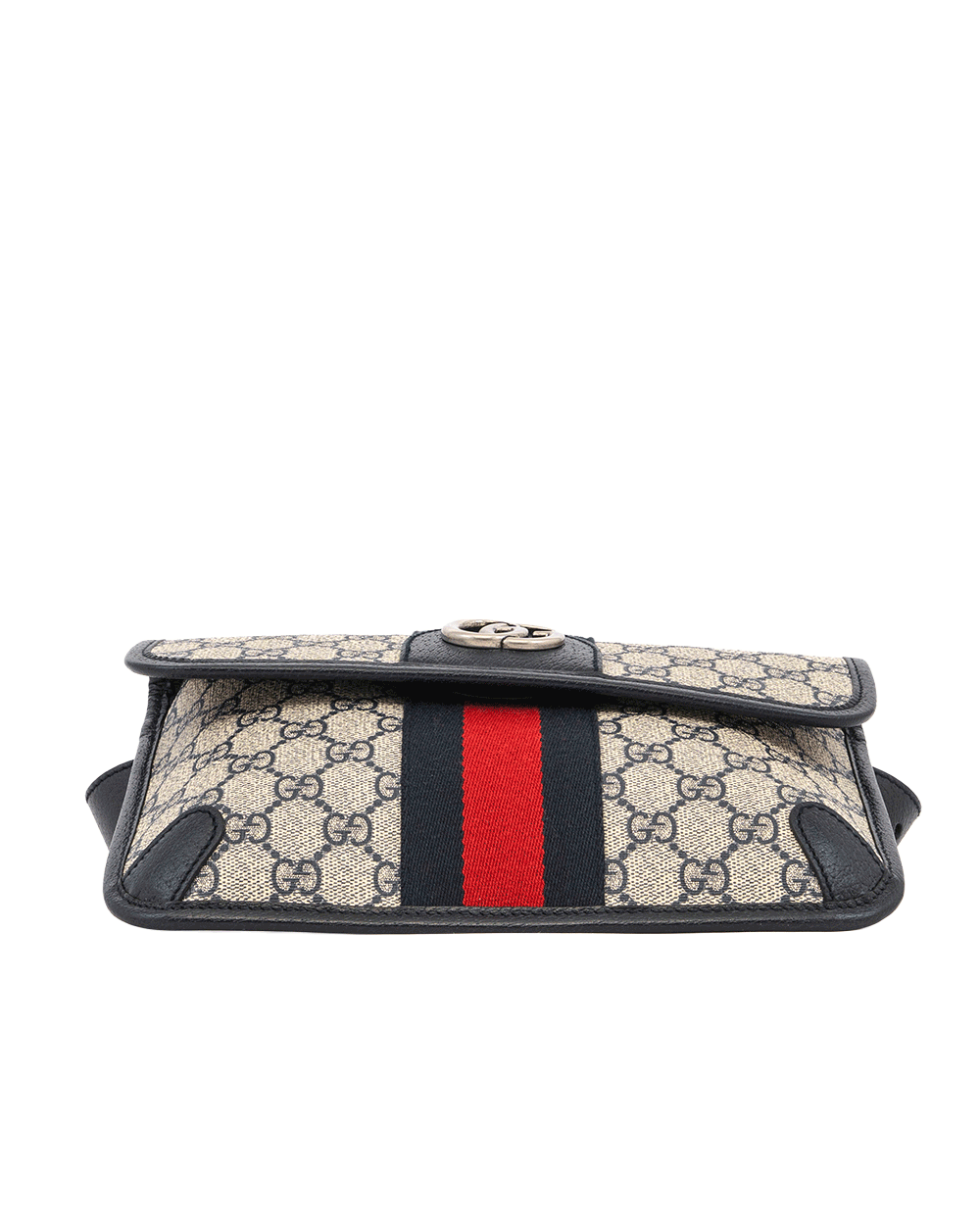 16 GUCCI OPHIDIA BELT BAG BLUE NAVY RED BLUE GG MONOGRAM CANVAS SHW 674081 525040 0060