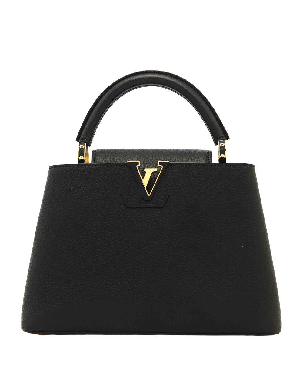 16 LV CAPUCINES BB BLACK CALF GHW MICROCHIP 0002
