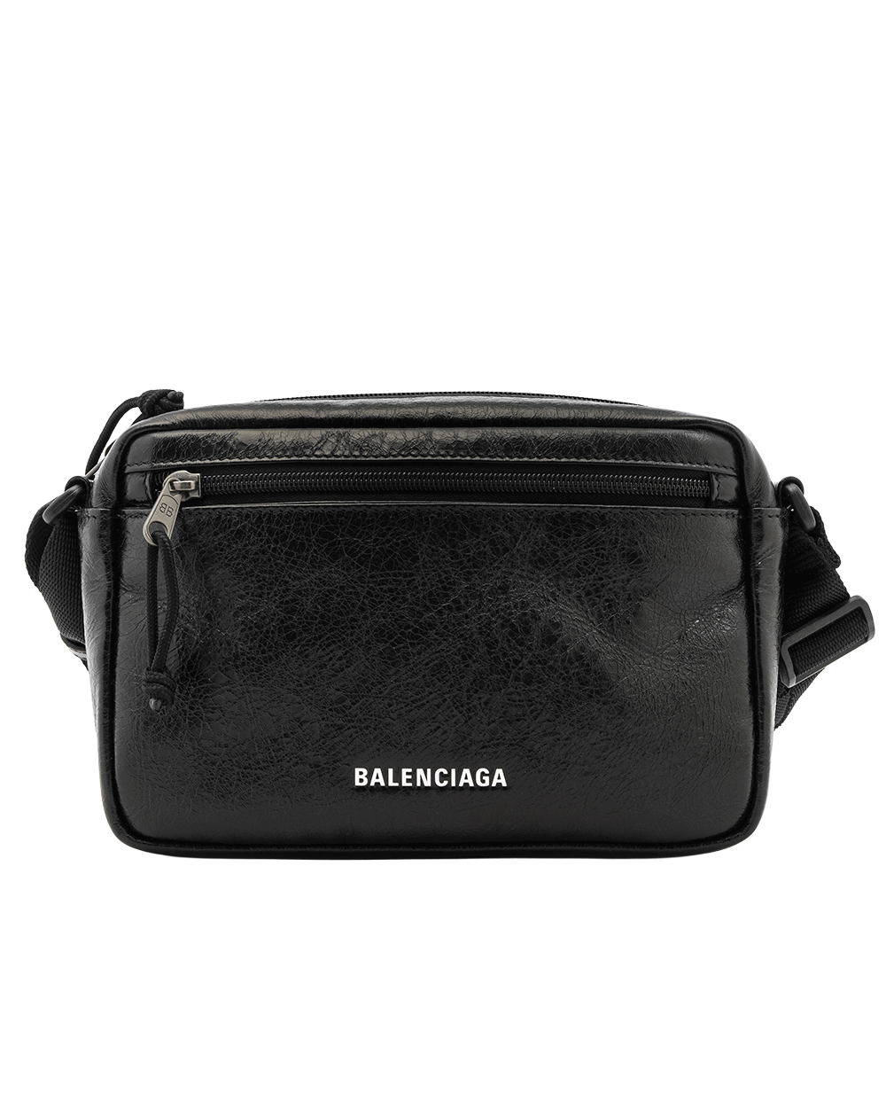 17 BALENCIAGA EXPLORER CAMERA BLACK CALF BHW 646138 1000 M77 4212 0519