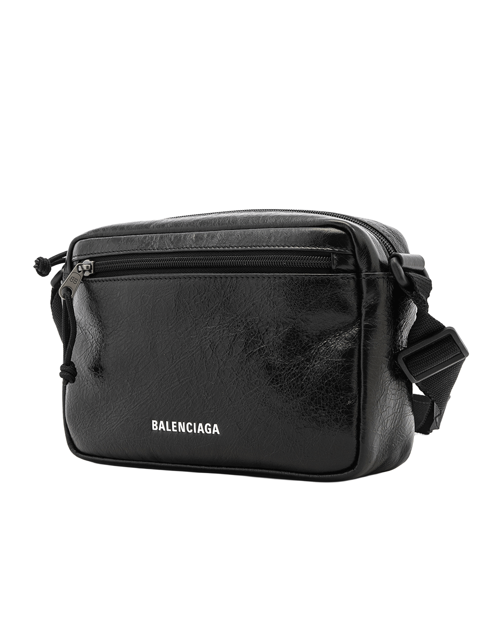 17 BALENCIAGA EXPLORER CAMERA BLACK CALF BHW 646138 1000 M77 4212 0520