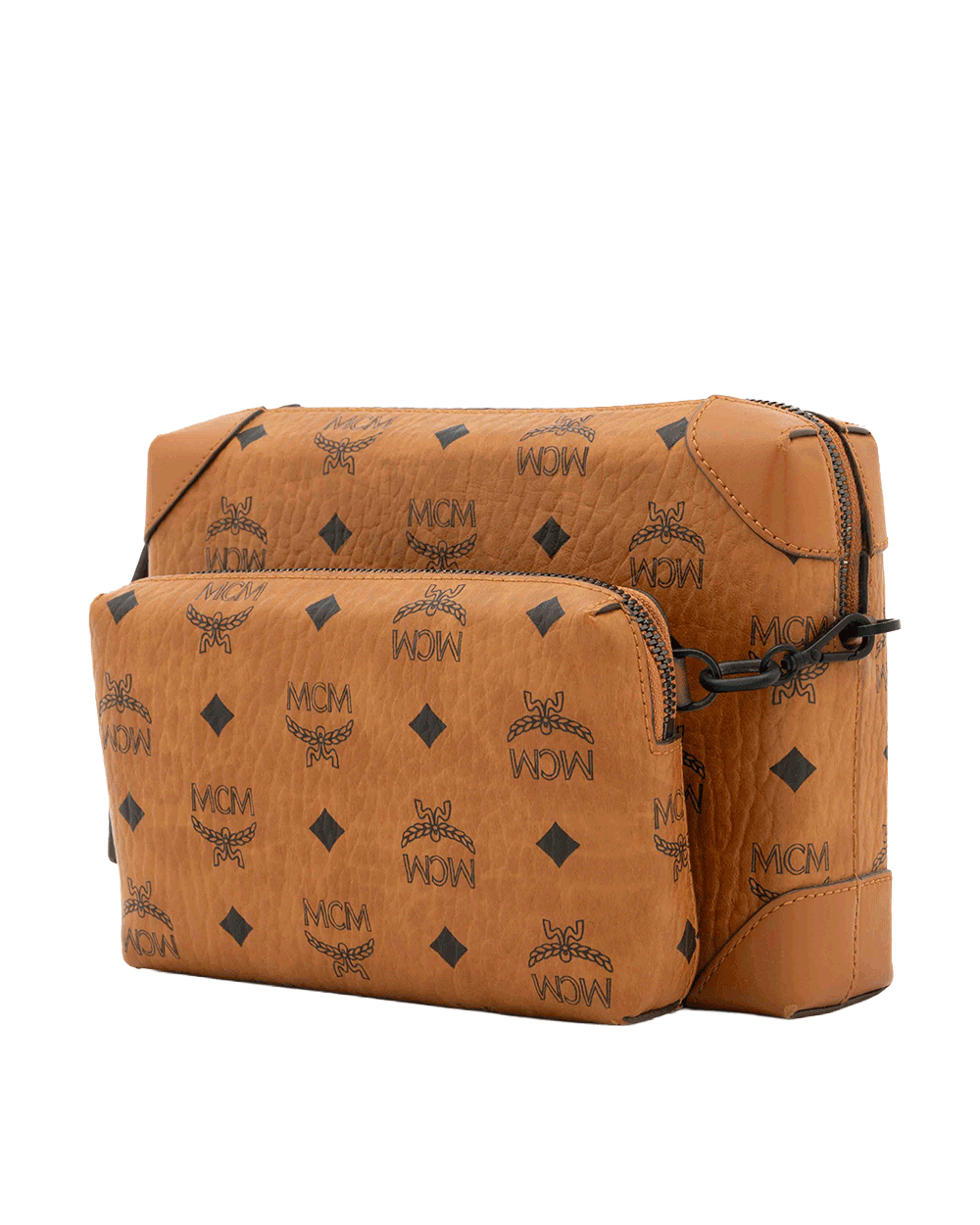17 MCM BERLIN MESSENGER BROWN CANVAS BHW MMRBSBR05CO001 10462101 0166