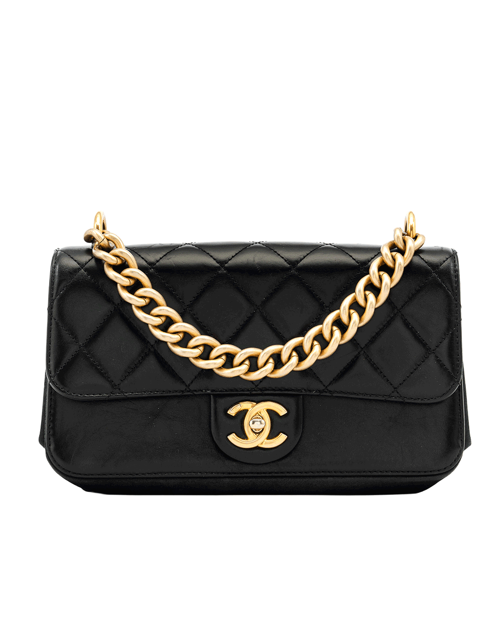 18 CHANEL CC FLAP BAG 9 BLACK PINK CALF GHW 26107832 0242