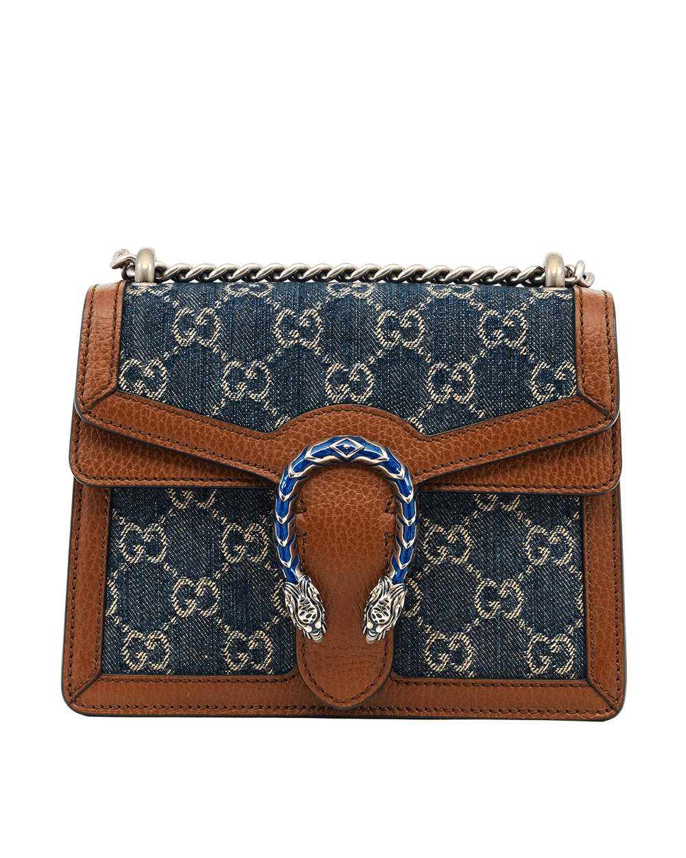 18 GUCCI DIONYSUS MINI BLUE JEAN BROWN JEAN RHW 421970 525040 0175