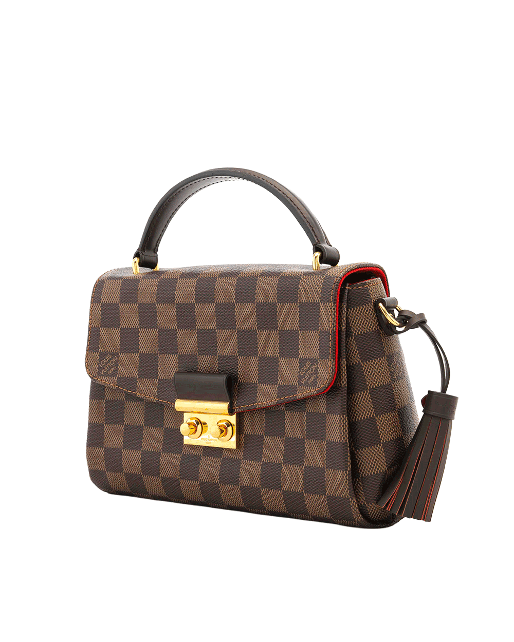 18 LV CROISETTE BROWN DAMIER CANVAS GHW FL 4109 1332