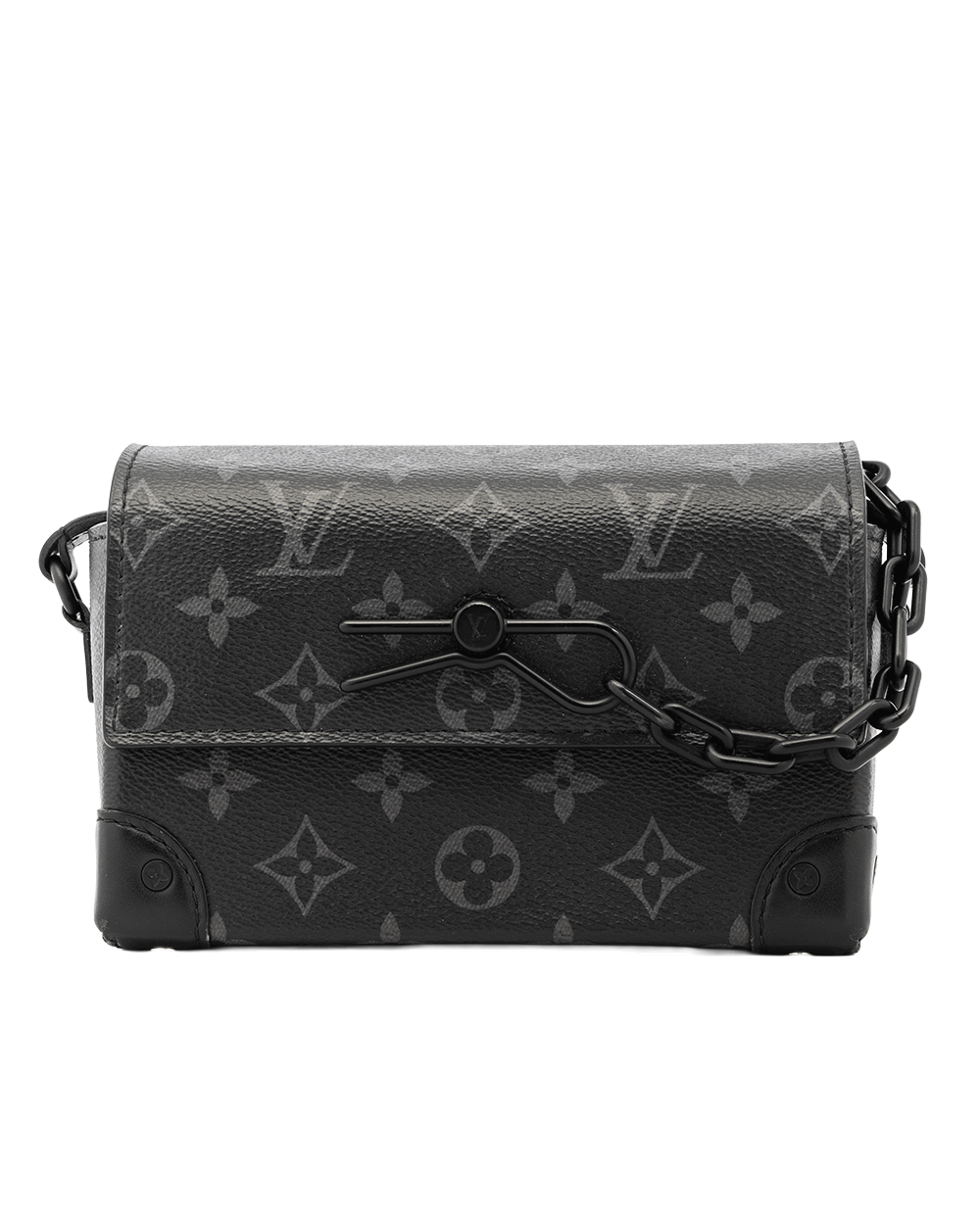 18 LV STEAMER WEARABLE WALLET ECLIPSE MONOGRAM CANVAS BHW SHW MICROCHIP 0493