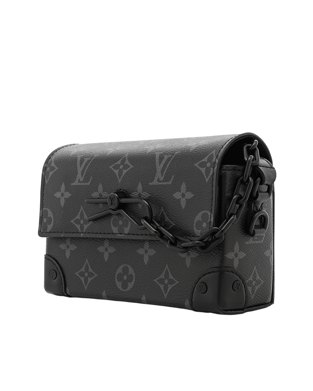18 LV STEAMER WEARABLE WALLET ECLIPSE MONOGRAM CANVAS BHW SHW MICROCHIP 0494