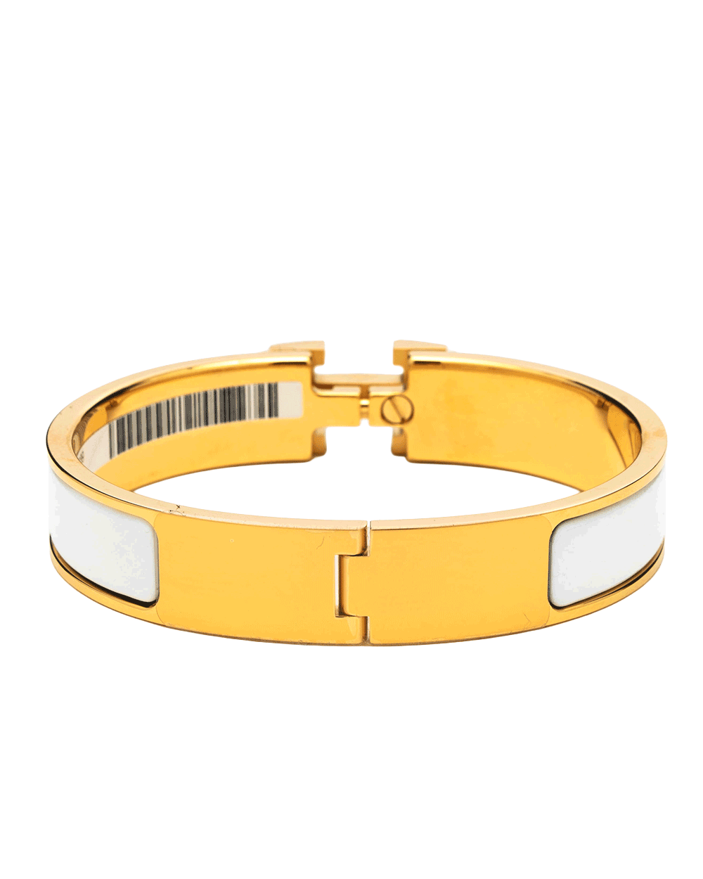18 NEW HERMES CLIC CLAC PM WHITE BLANC GHW ST 02 35 0317