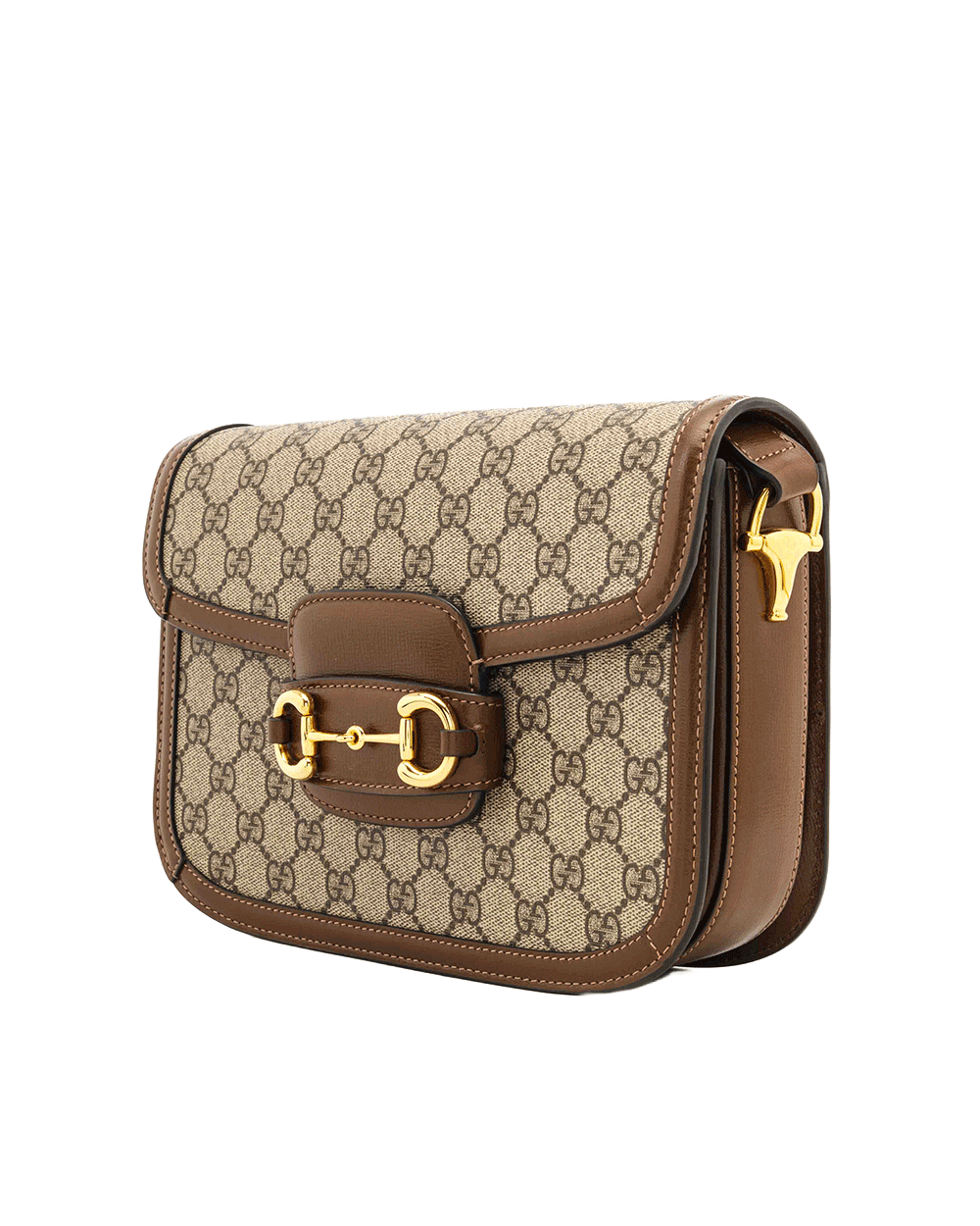 19 GUCCI HORSEBIT 1955 MEDIUM BROWN GG MONOGRAM CANVAS GHW 602204 493075 1216