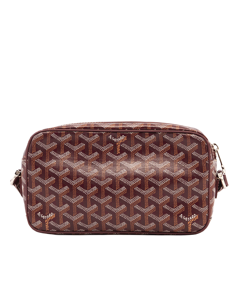 2 GOYARD CAP VERT RED BURGANDY PRINT BUTTERFLY CANVAS SHW MAE 020252 0540