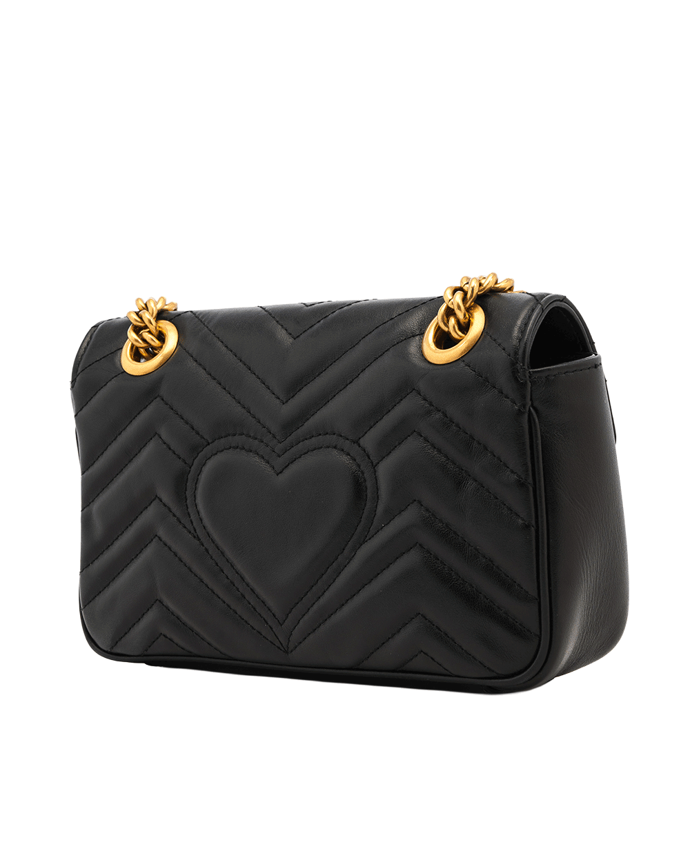 2 GUCCI GG MARMONT 22 BLACK CALF GHW 446744 520981 0588