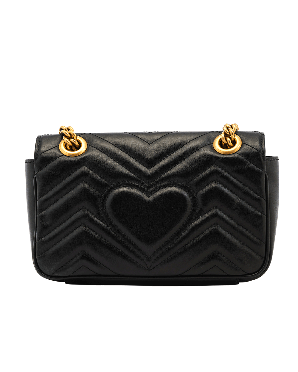 2 GUCCI GG MARMONT 22 BLACK CALF GHW 446744 520981 0589