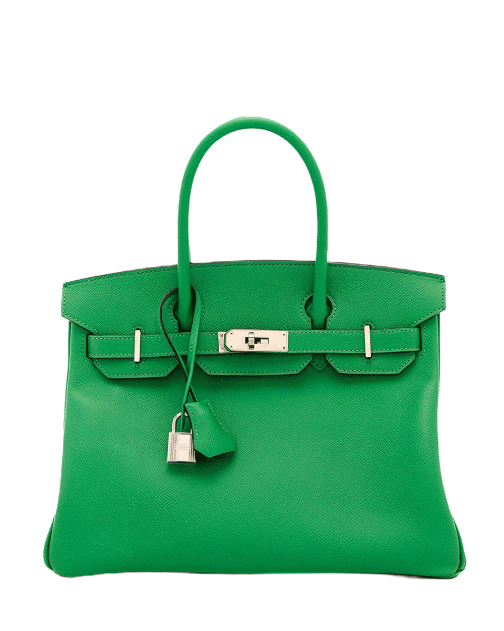 2 HERMES BIRKIN 30 GREEN BAMBOO EPSOM SHW R SQ 224 E 1078