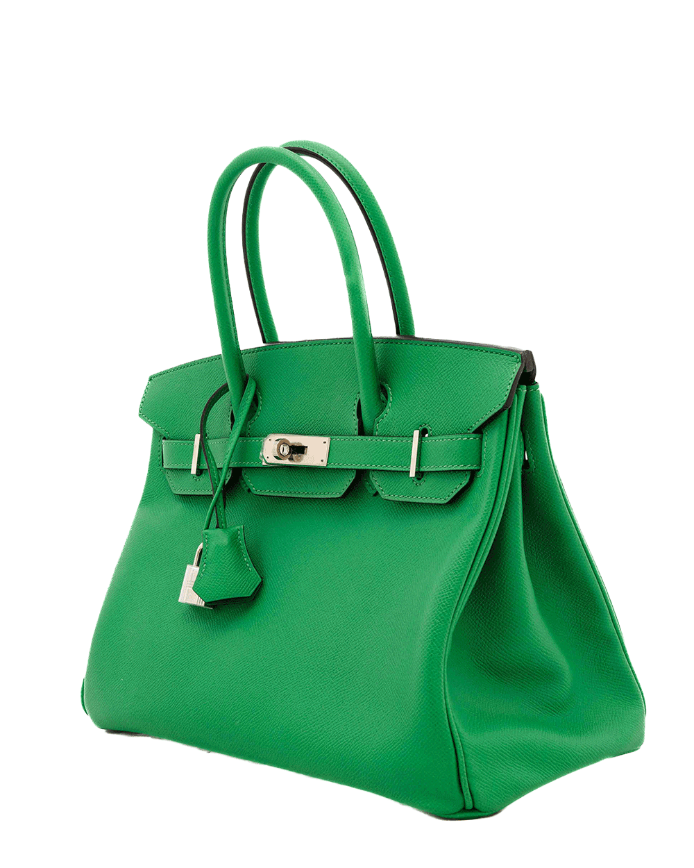 2 HERMES BIRKIN 30 GREEN BAMBOO EPSOM SHW R SQ 224 E 1079