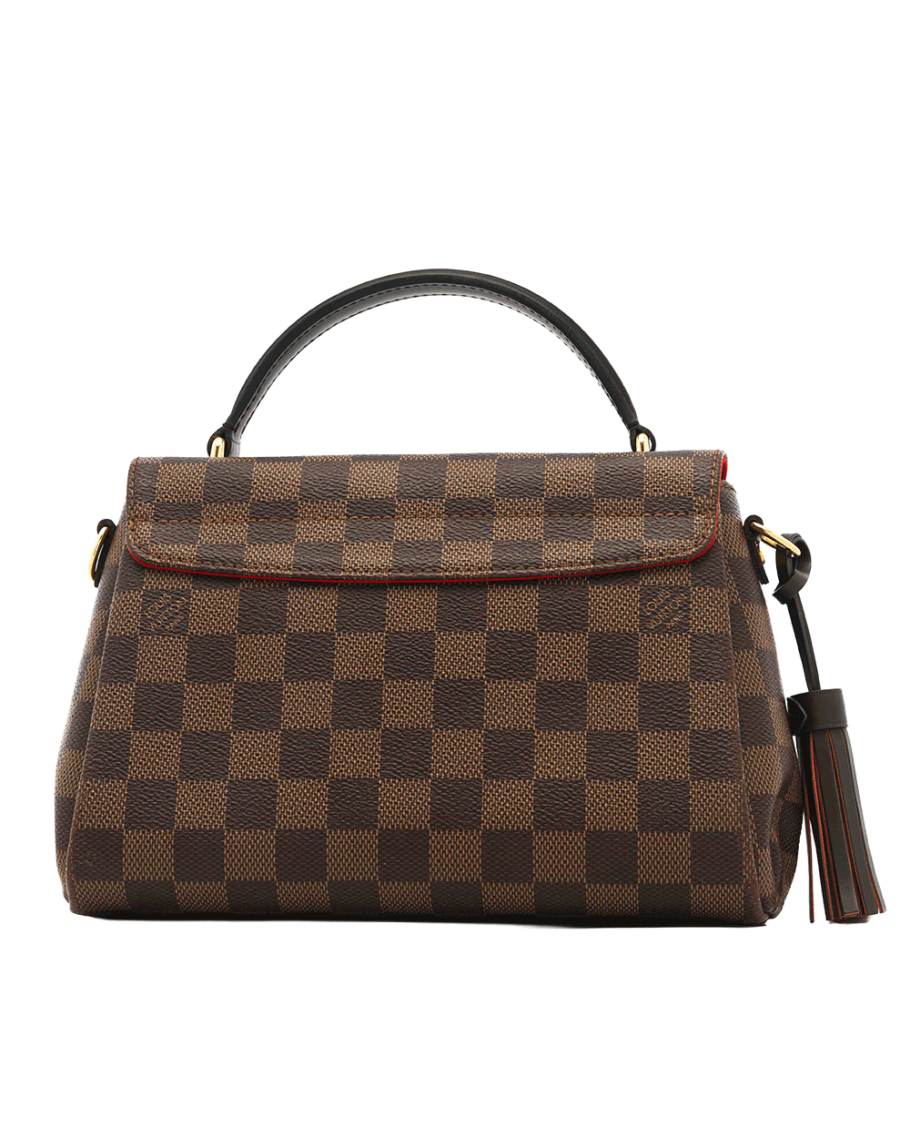 2 LV CROISETTE PM BROWN DAMIER CANVAS GHW FL2149 0058