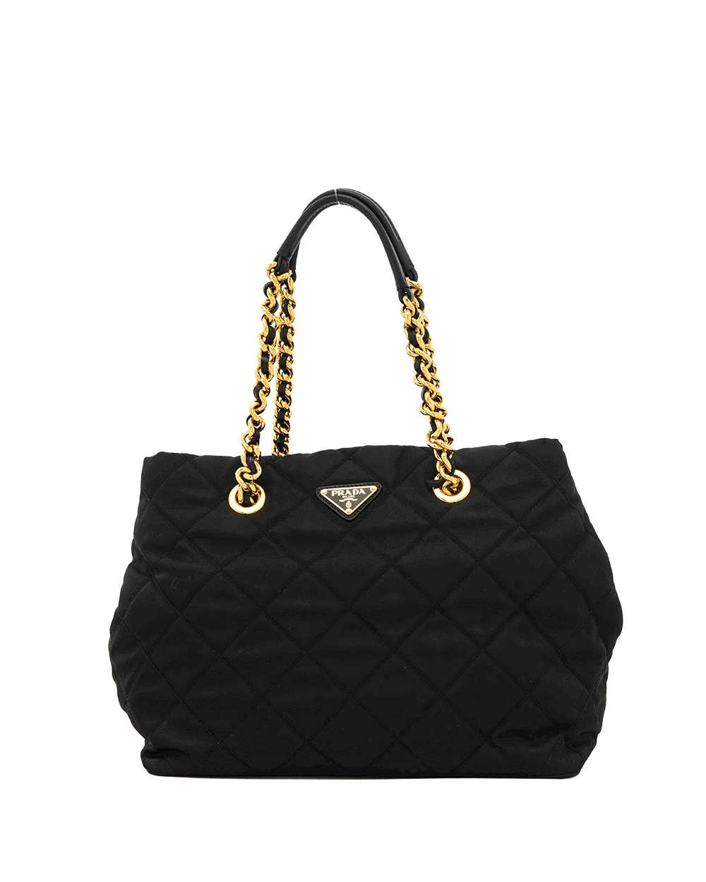 2 PRADA TESSUTO TOTE BLACK TESSUTO IMPUNTU GHW 0904