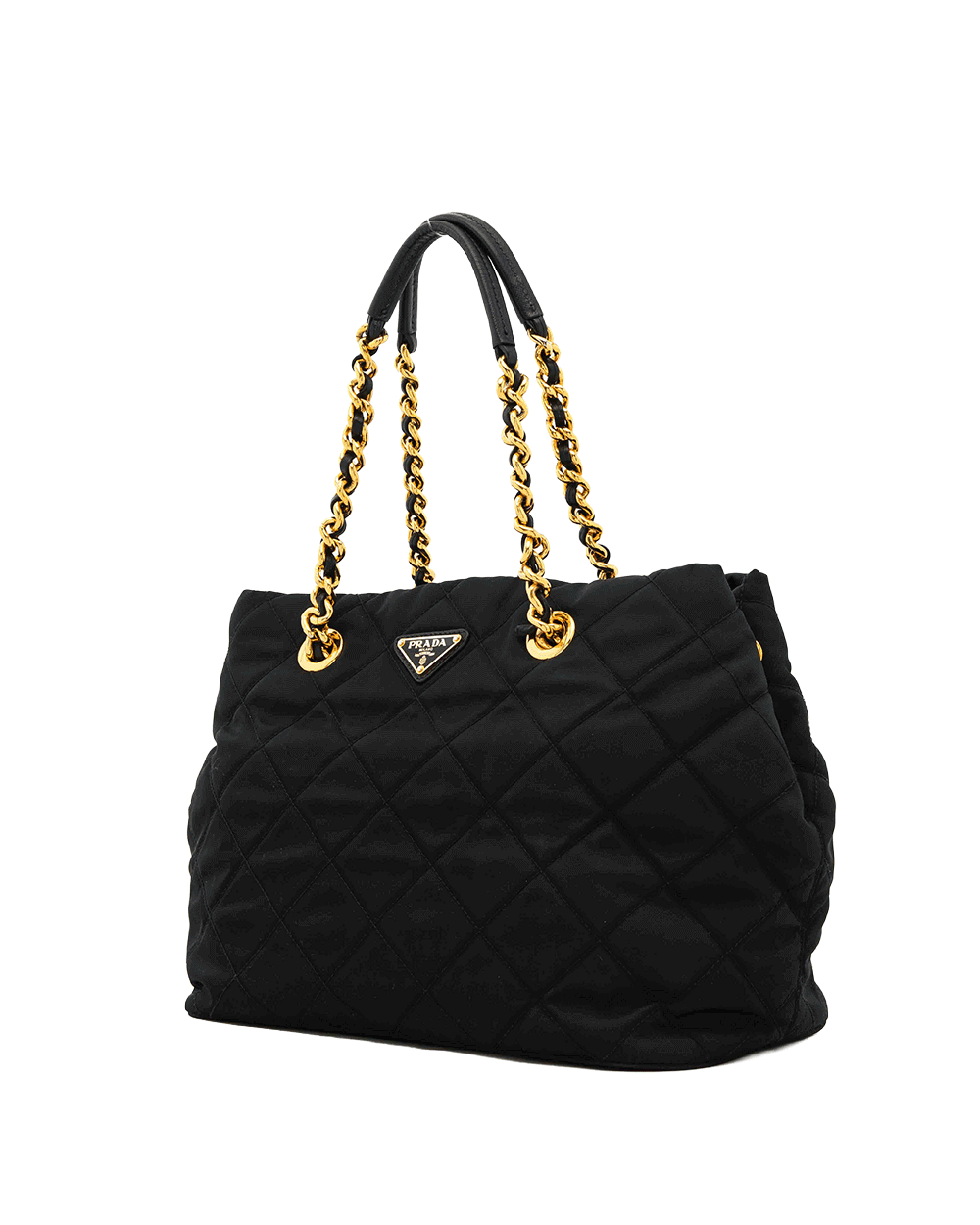 2 PRADA TESSUTO TOTE BLACK TESSUTO IMPUNTU GHW 0905