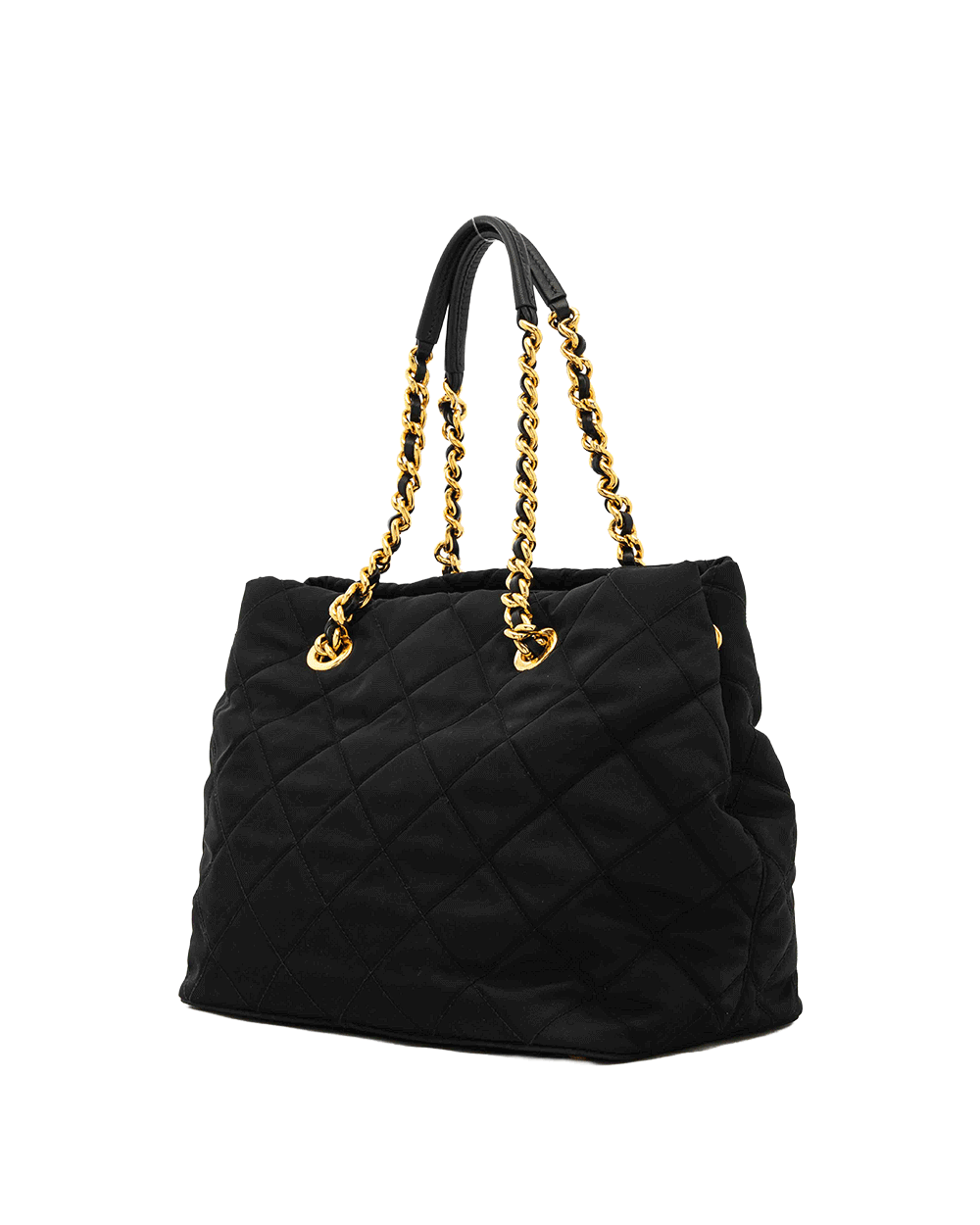 2 PRADA TESSUTO TOTE BLACK TESSUTO IMPUNTU GHW 0906