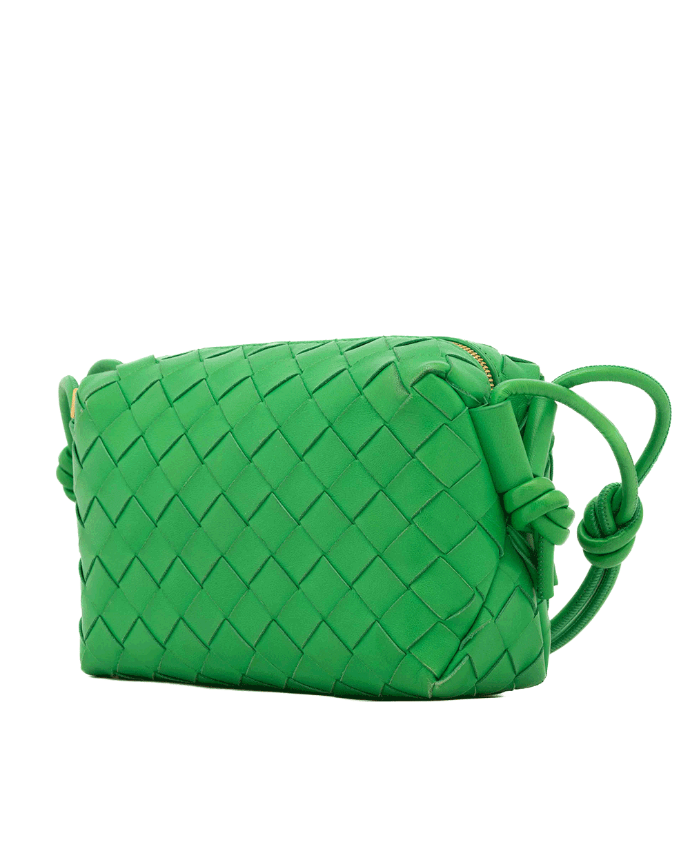 20 BOTTEGA INTRECCIATO LOOP MINI GREEN CALF GHW P01743293R 0483
