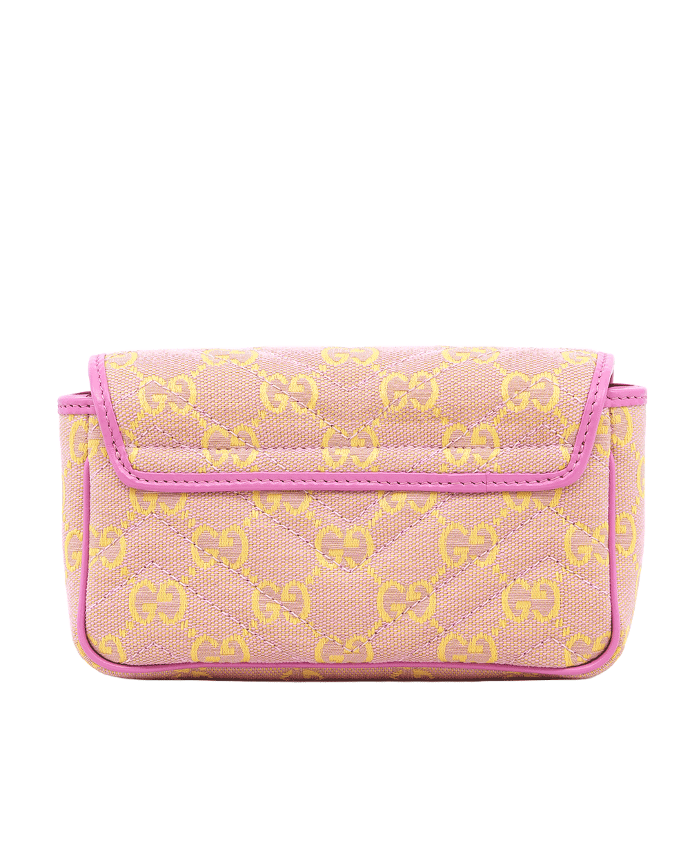 20 GUCCI GG MARMONT SUPER MINI PINK GG CANVAS GHW 783141 0416 0126