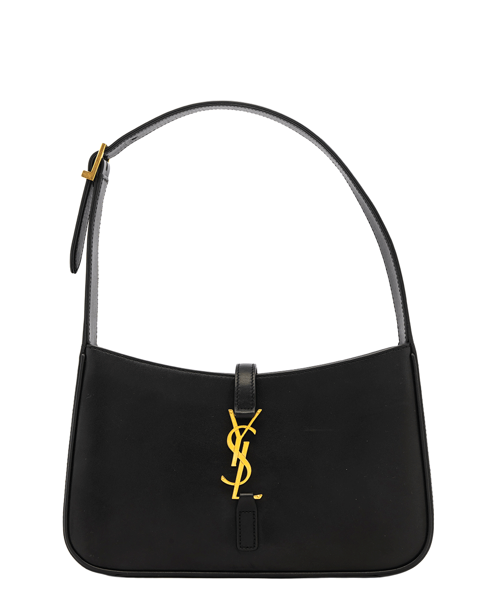 21 YSL LE 5 A7 HOBO BLACK CALF GHW MAL 657228 0921 0619