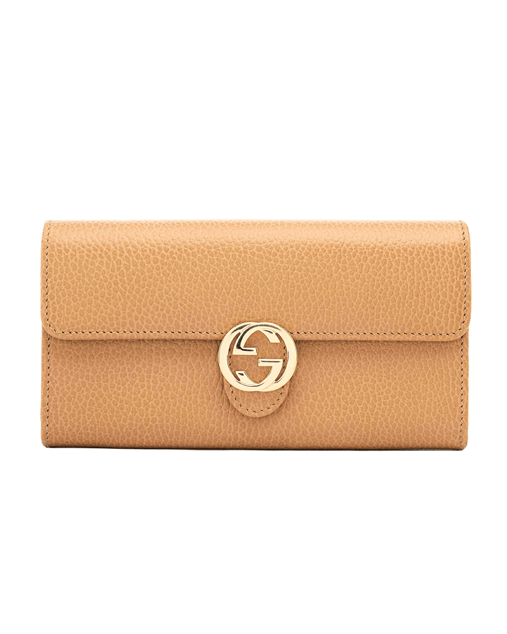 22 GUCCI INTERLOCKING WALLET LONG BEIGE CALF GHW 615524 525040 1791