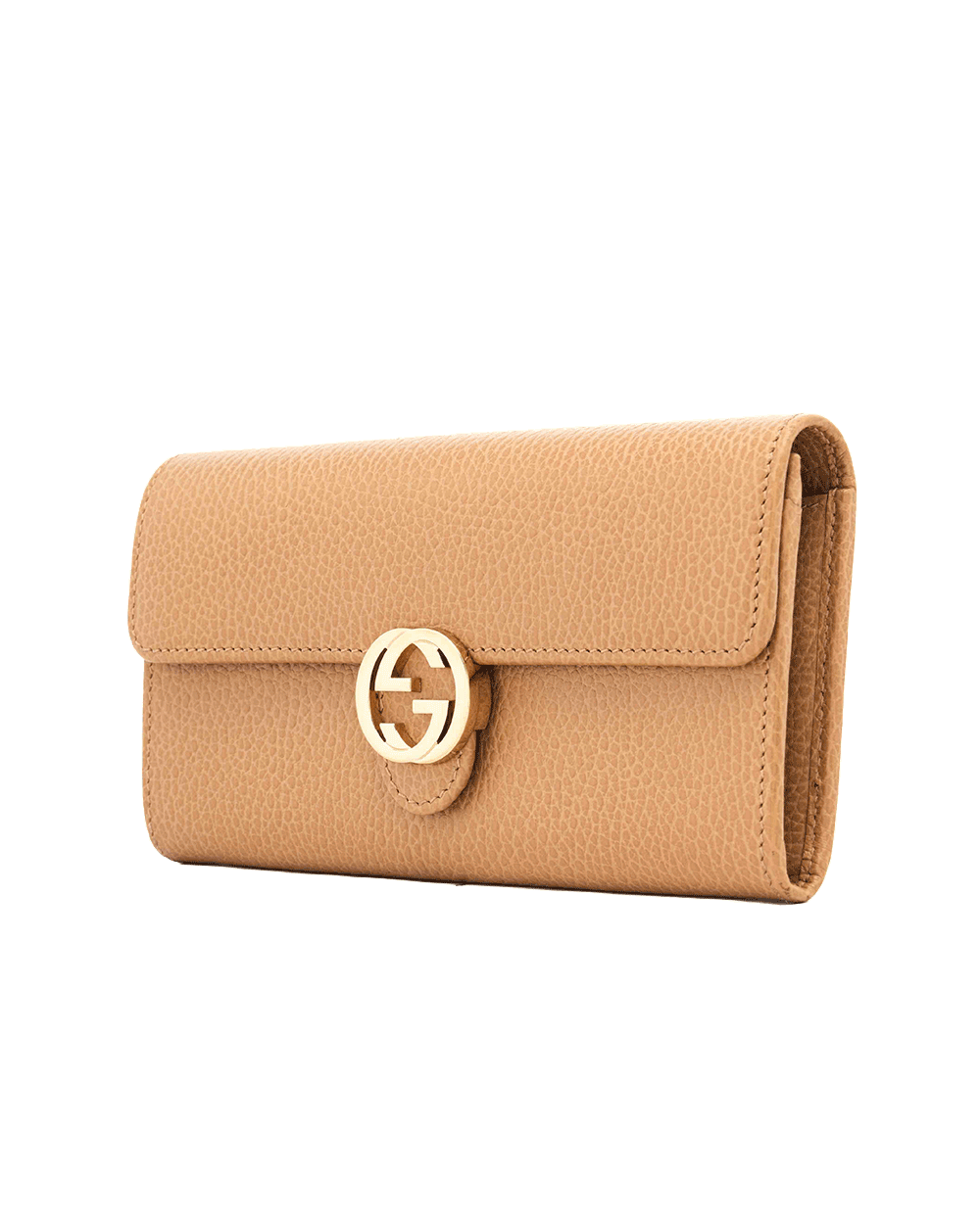22 GUCCI INTERLOCKING WALLET LONG BEIGE CALF GHW 615524 525040 1792