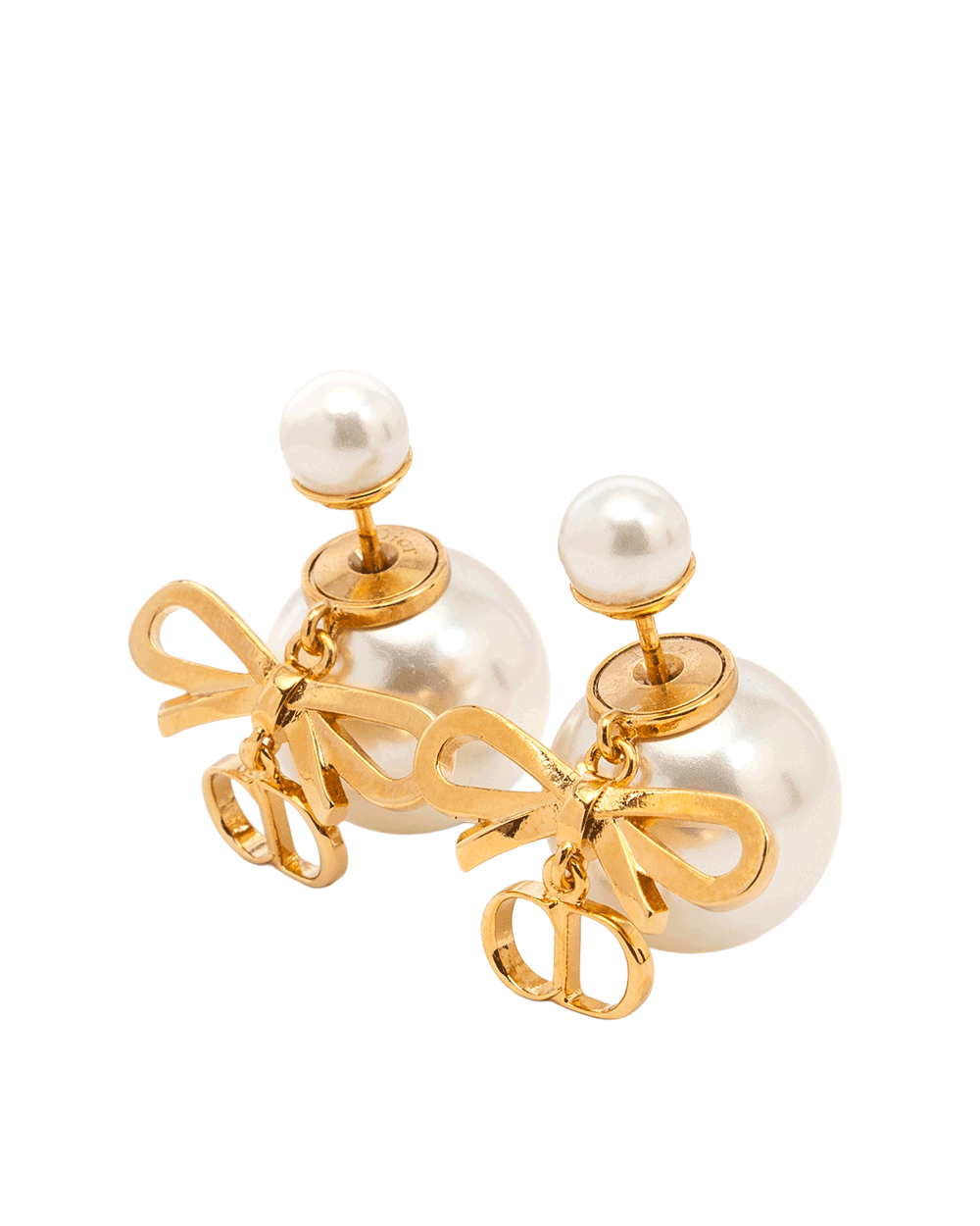 22 NEW DIOR TRIBALES BOW EARRINGS GHW 10766