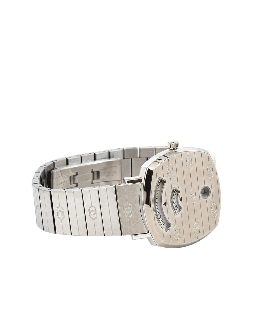 23 GUCCI GRIP WATCH SILVER STAINLESS STEEL 18039320 0300